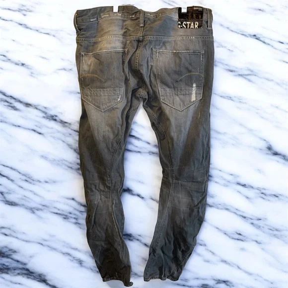 G-Star Raw 3301 distressed arc loose fit denim jeans - Picture 2 of 3